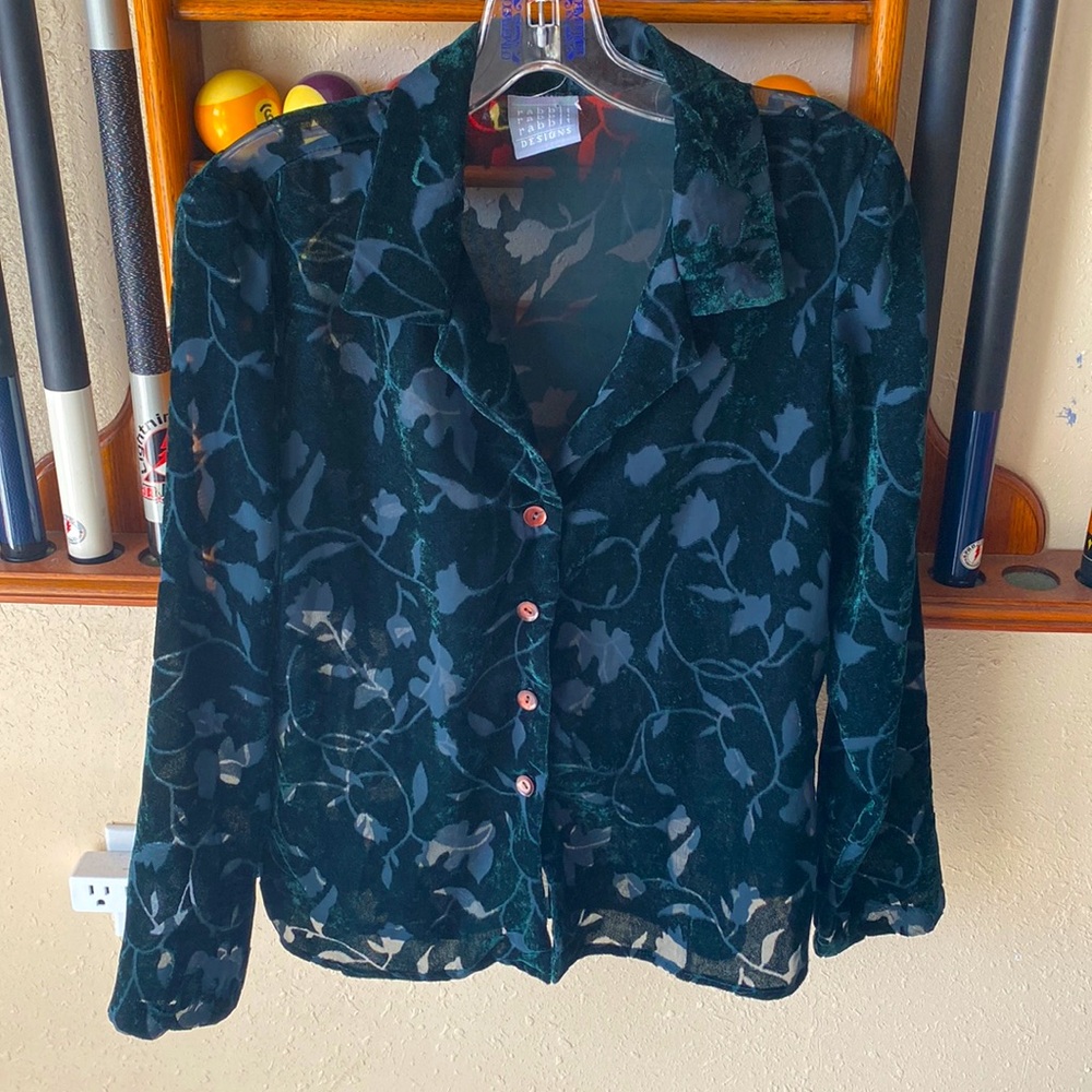 Vintage Rabbit Rabbit Rabbit Designs Button Down … - image 4